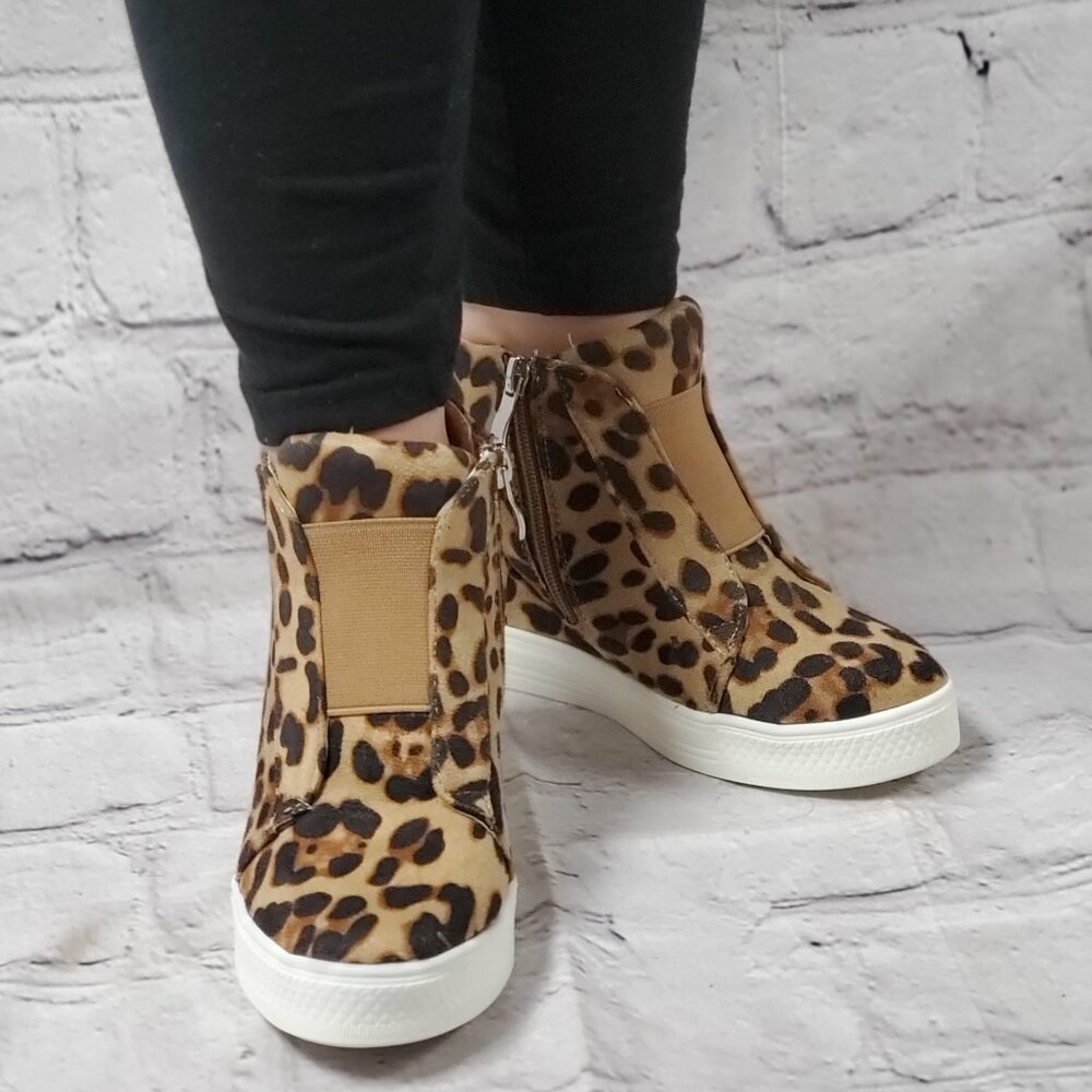 Leopard Zoey Slip On Sneakers